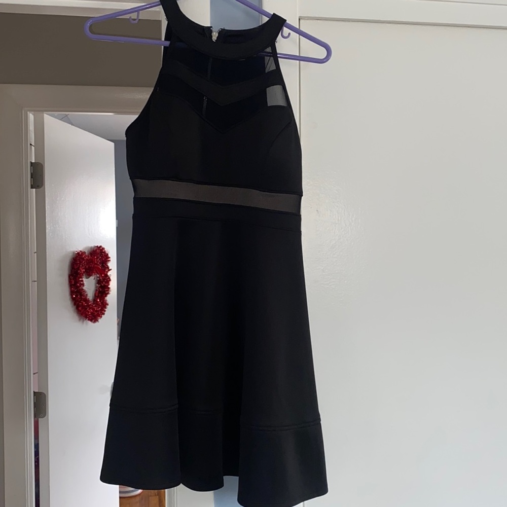Black mini dress